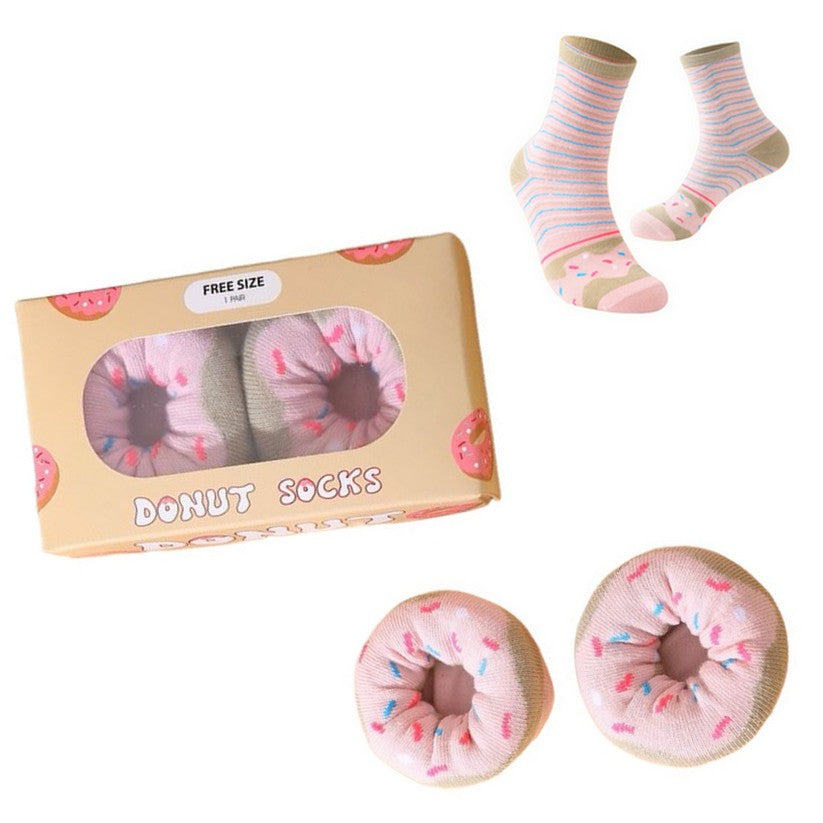 🍩 Duo Chaussettes Donut Rose (x2)