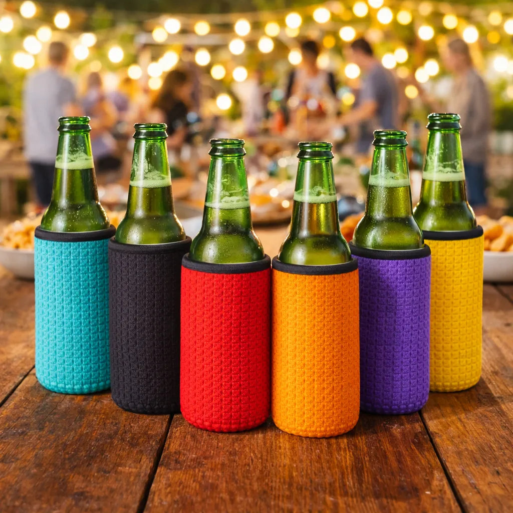 Chaussettes de bière utilisées en soirée pour éviter d’échanger les bières